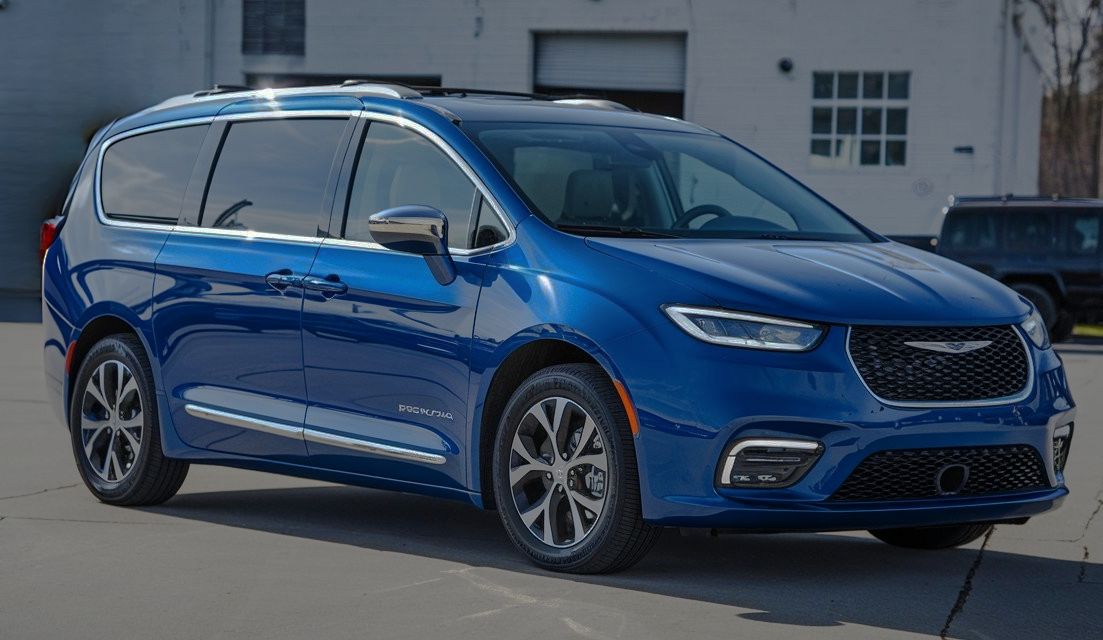 blue-chrysler-pacifica-mini-van-certified-collision-repair-One-Twenty-Two-Collision-Georgia