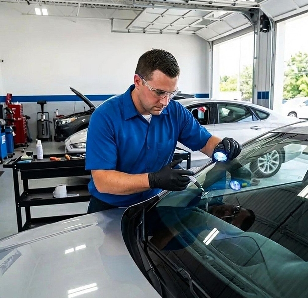 Auto Glass Repair windshield tech